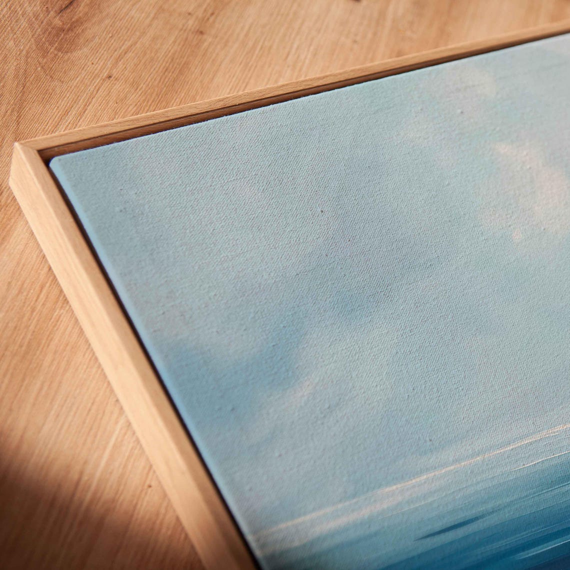 Small Sailboat On Calm Blue Sea Under Dramatic Cloudy Sky Poster - Image 2