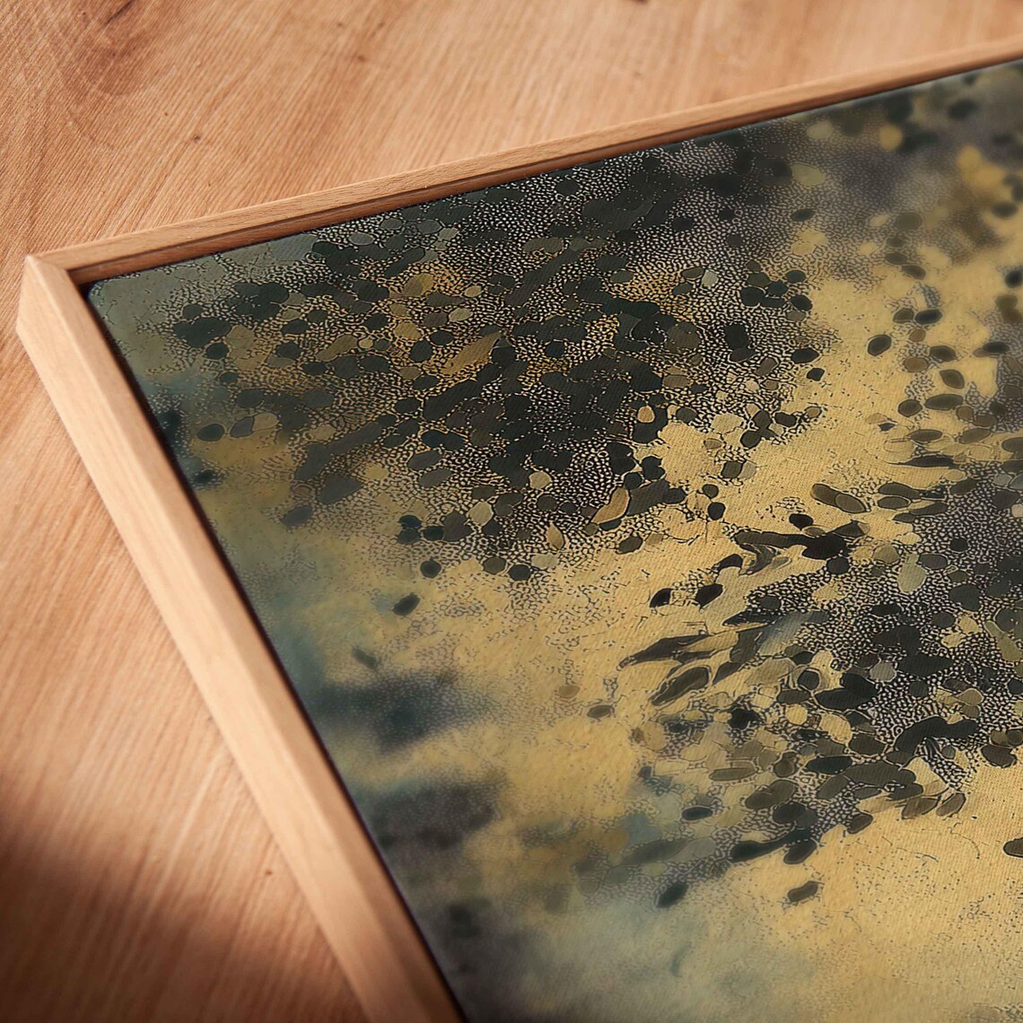 Ancient Tree Of Life Gnarled Roots Golden Textured Painting Art Poster - Image 2