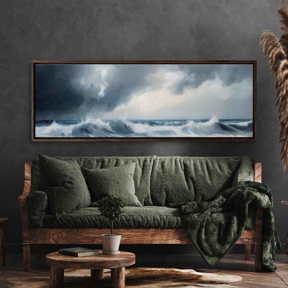 Waves Breaking Over Itself, Ocean Decor Gift for Surfer