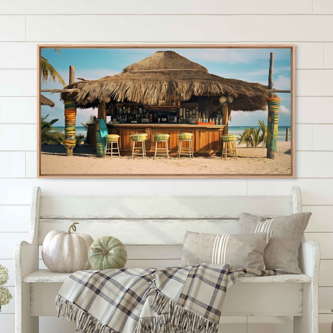Vacation Island Beach Bar, Tiki Cocktail Art Print - Image 3