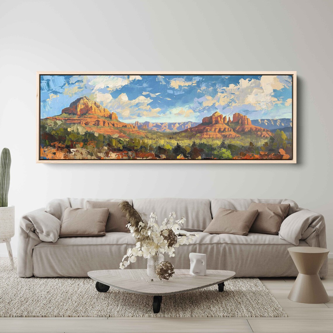 Sedona Red Rocks Impressionist Painting Desert Buttes Poster