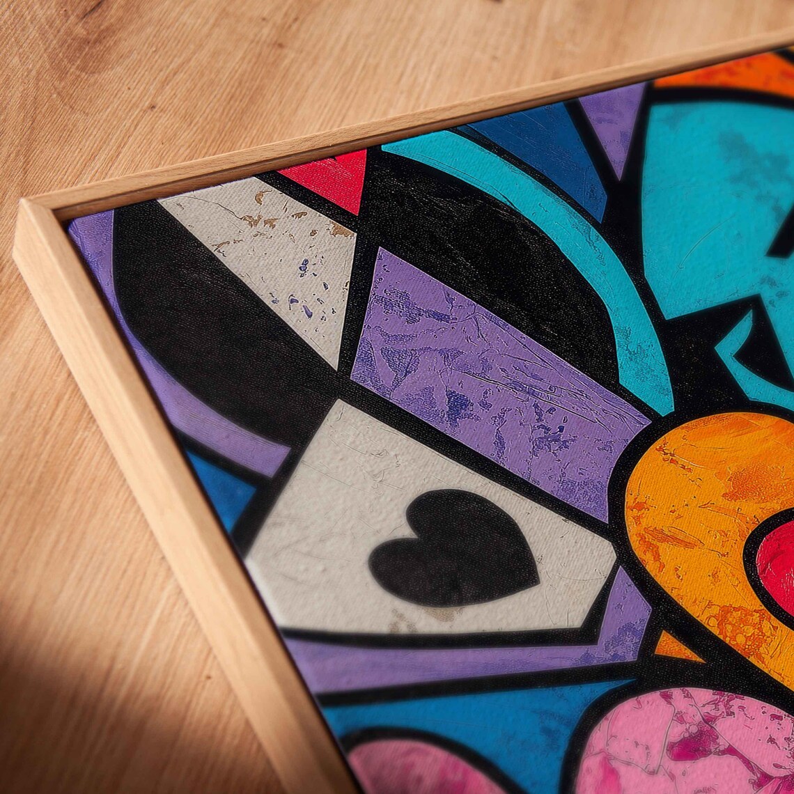 Pop Art Playing Card Suits Art Print, Man Cave Decor - Image 2