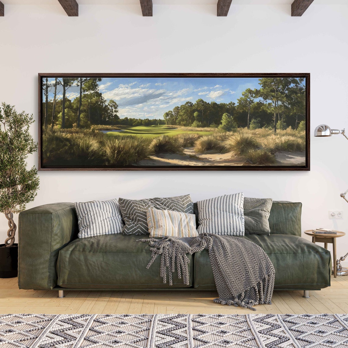 Pinehurst Number 2 Golf Course Sandy Waste Pines Panoramic Golf Poster