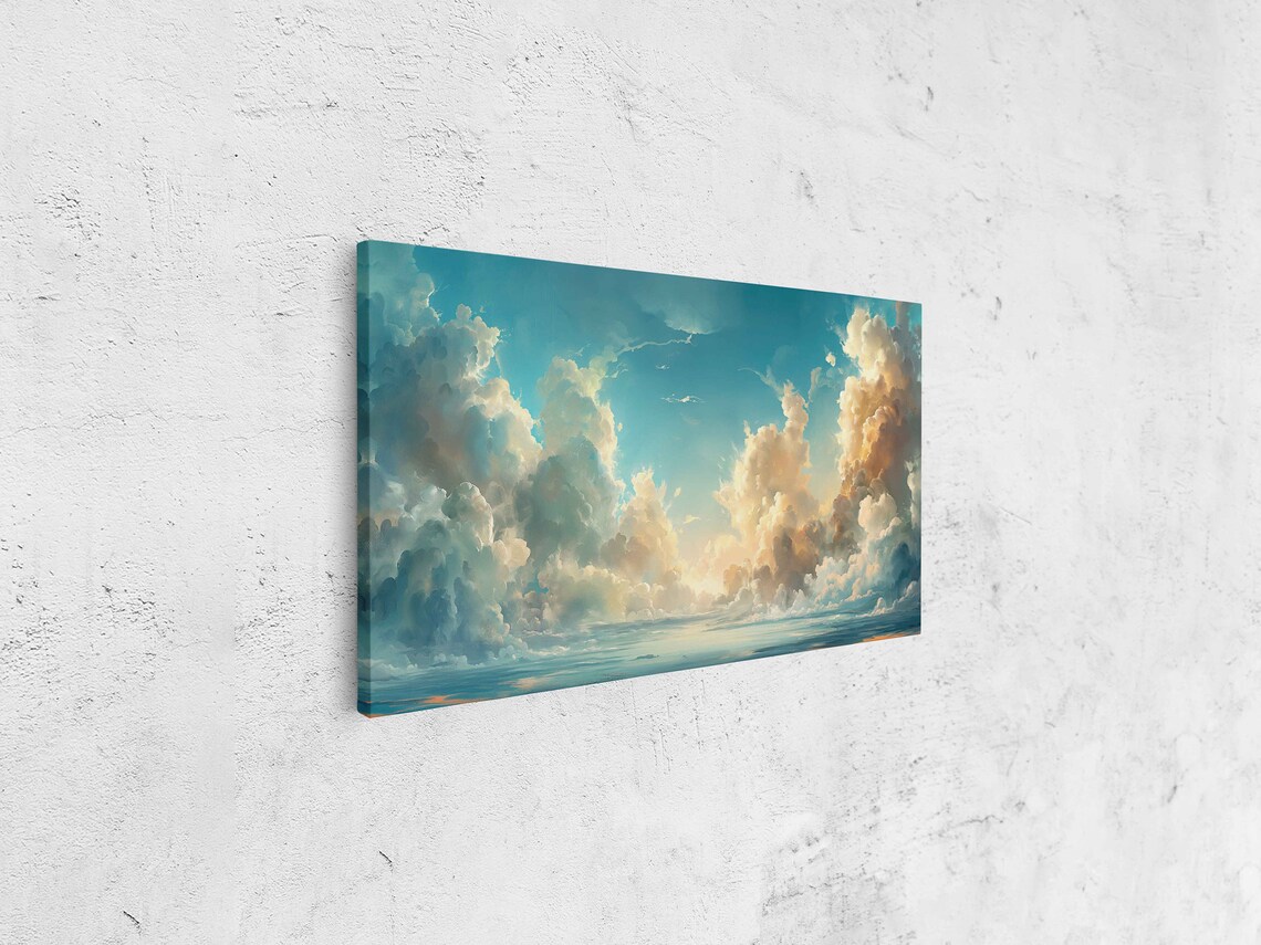 Colorful Clouds Calm Ocean Waters Art Print - Image 4