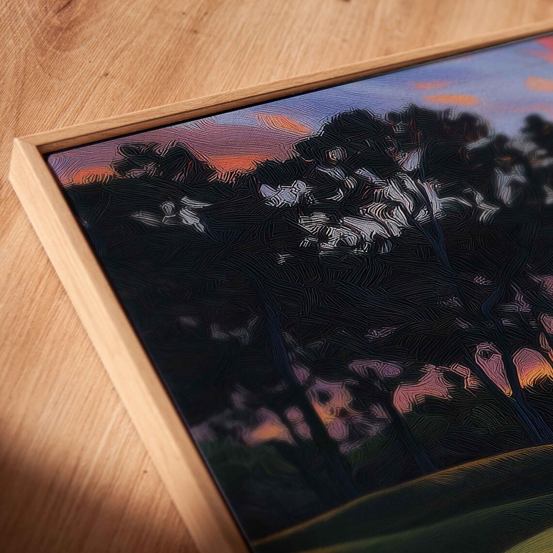 Bay Hill Club Landscape, Vibrant Sunset Reflection - Image 2