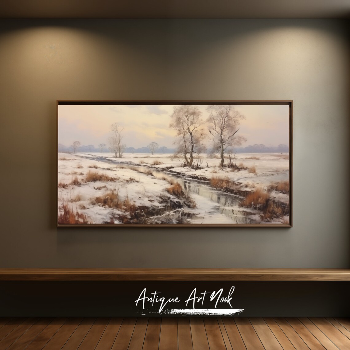 Trees In Winter, Vintage Landscape Wall Art - Image 2