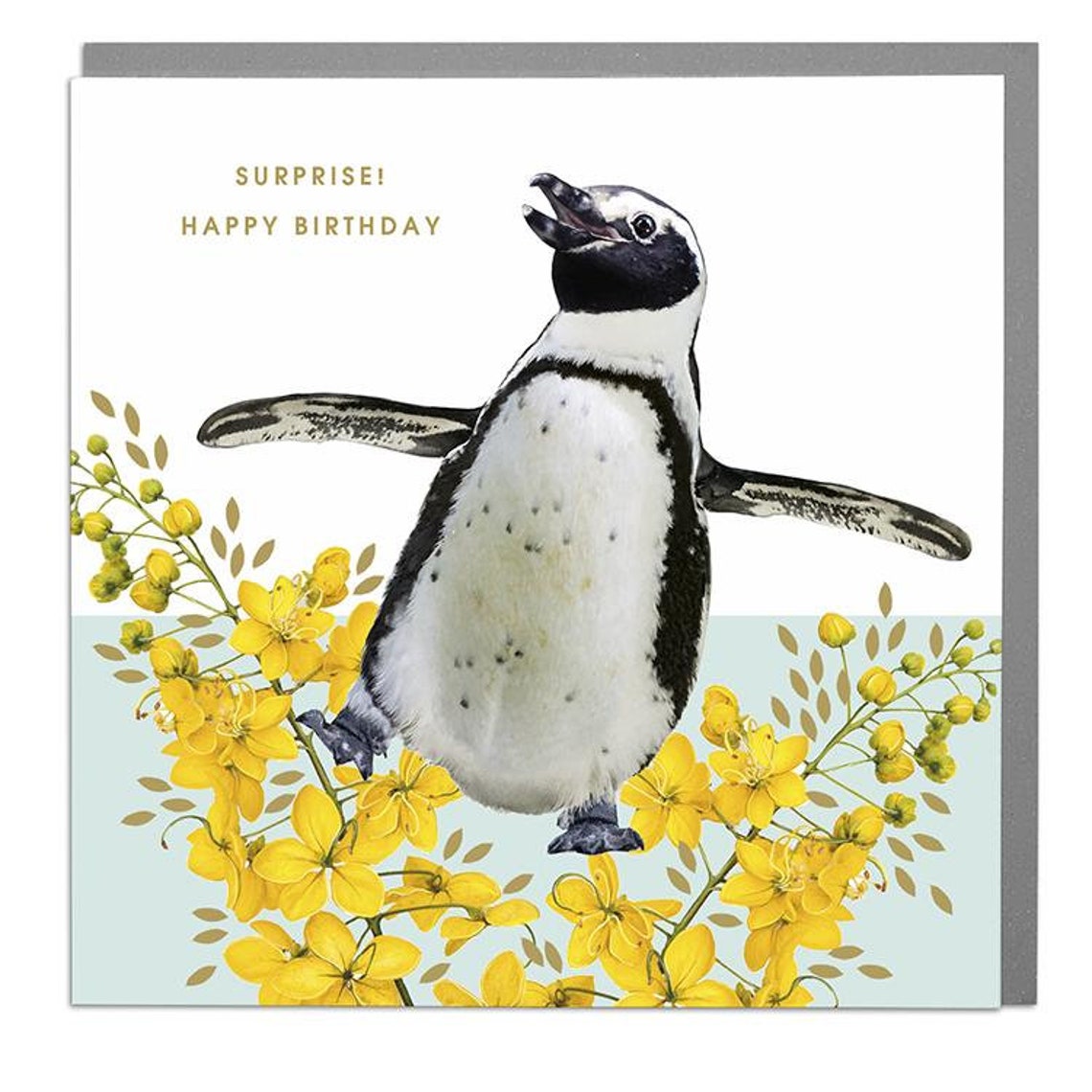 Happy Birthday Penguin Surprise Card