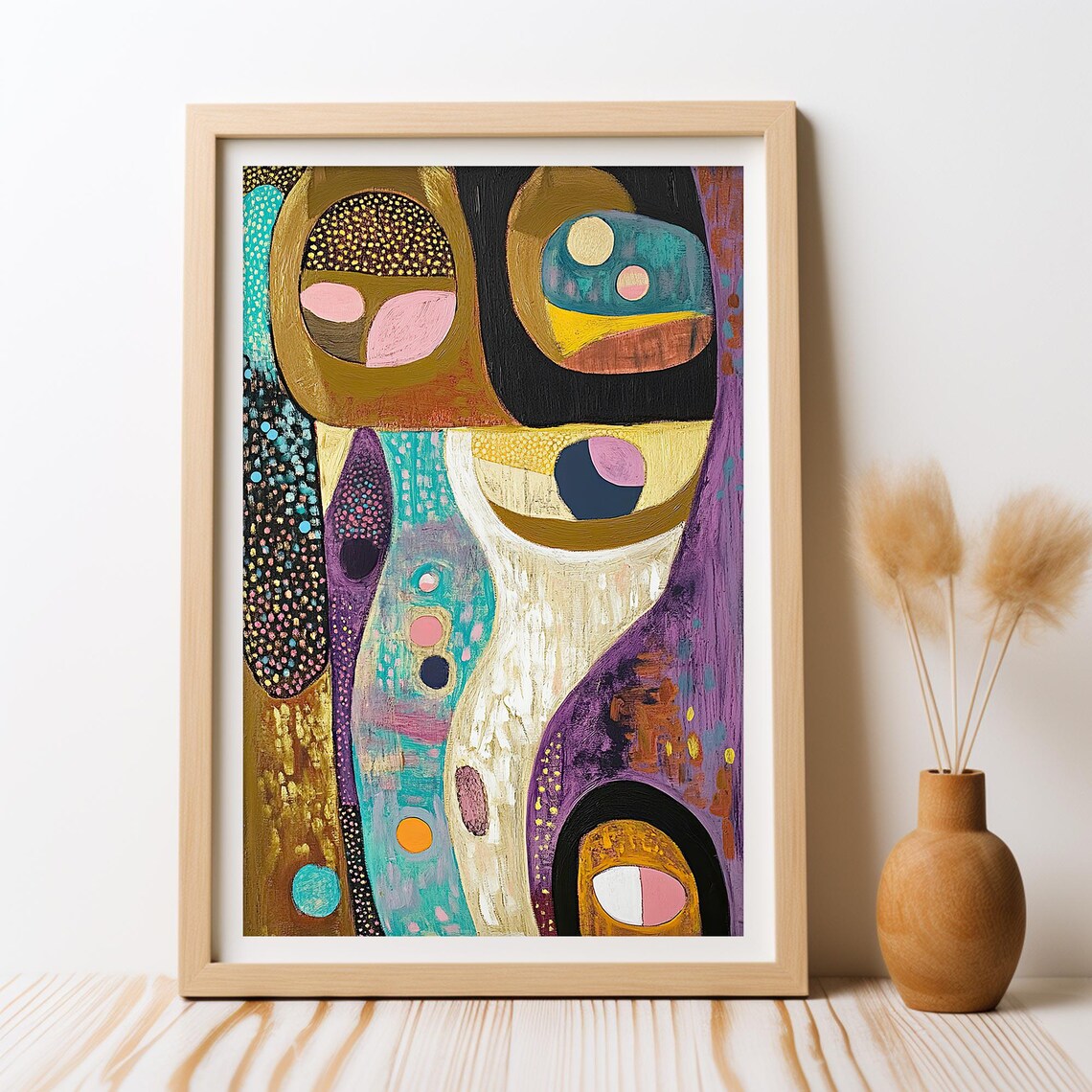 Earth Song, Indigenous Inspired Abstract Dot Art