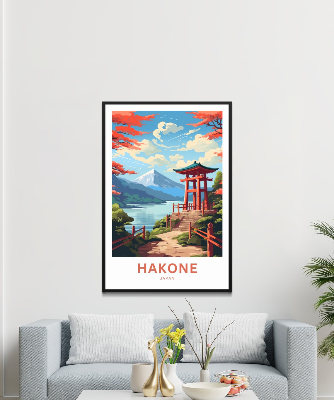 Hakone Travel Poster, Japan Place Wall Art - Image 3