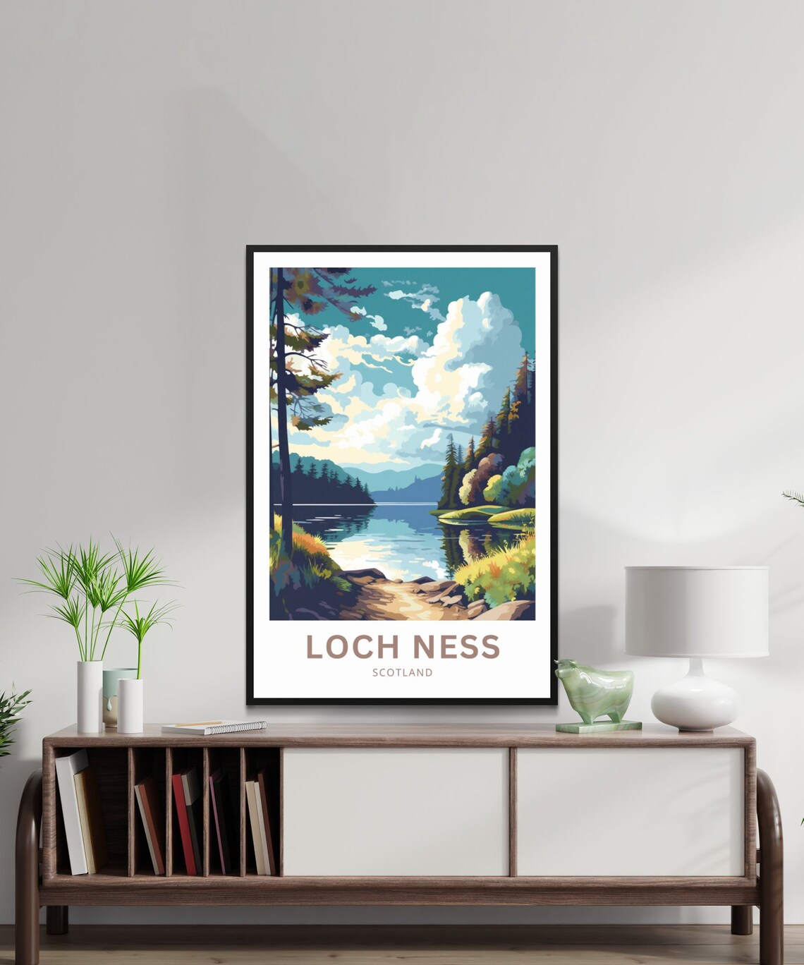 Loch Ness Scotland Present Travel Poster - Image 2