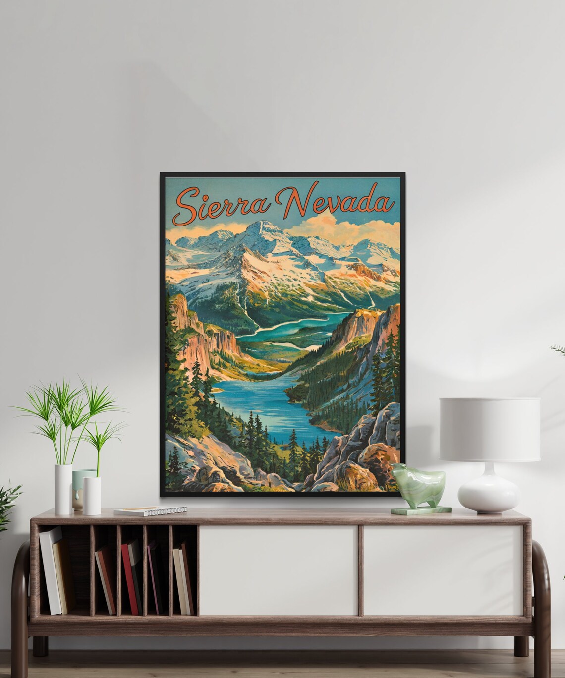 Sierra Nevada Vintage Travel Poster, California Art Print - Image 2