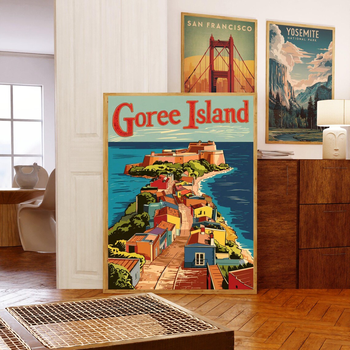 Goree Island Vintage Travel Poster, Senegal Travel Poster - Image 5