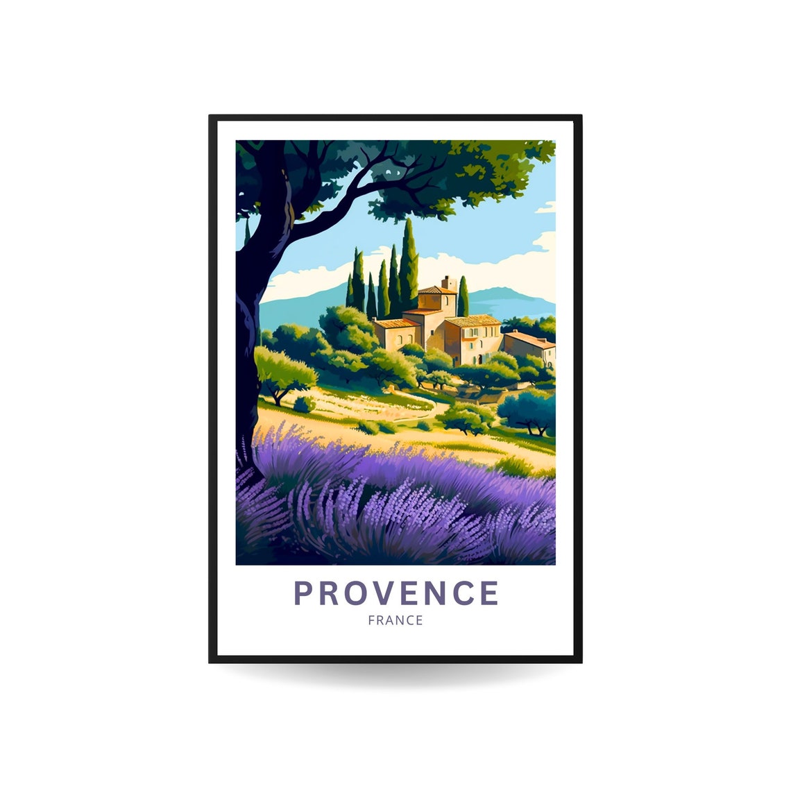 Provence France Print France Wall Art Travel Poster Provence Provence Region French Countryside Poster Gift - Image 4