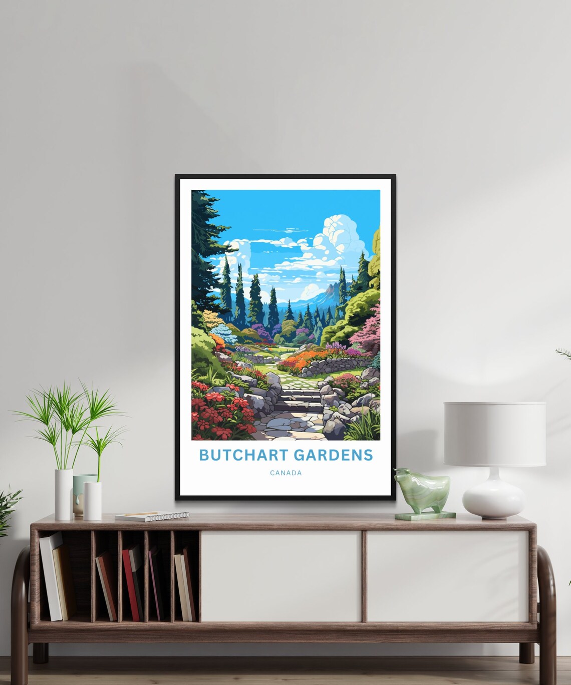 Butchart Gardens Travel Poster, Canada Wall Art - Image 2