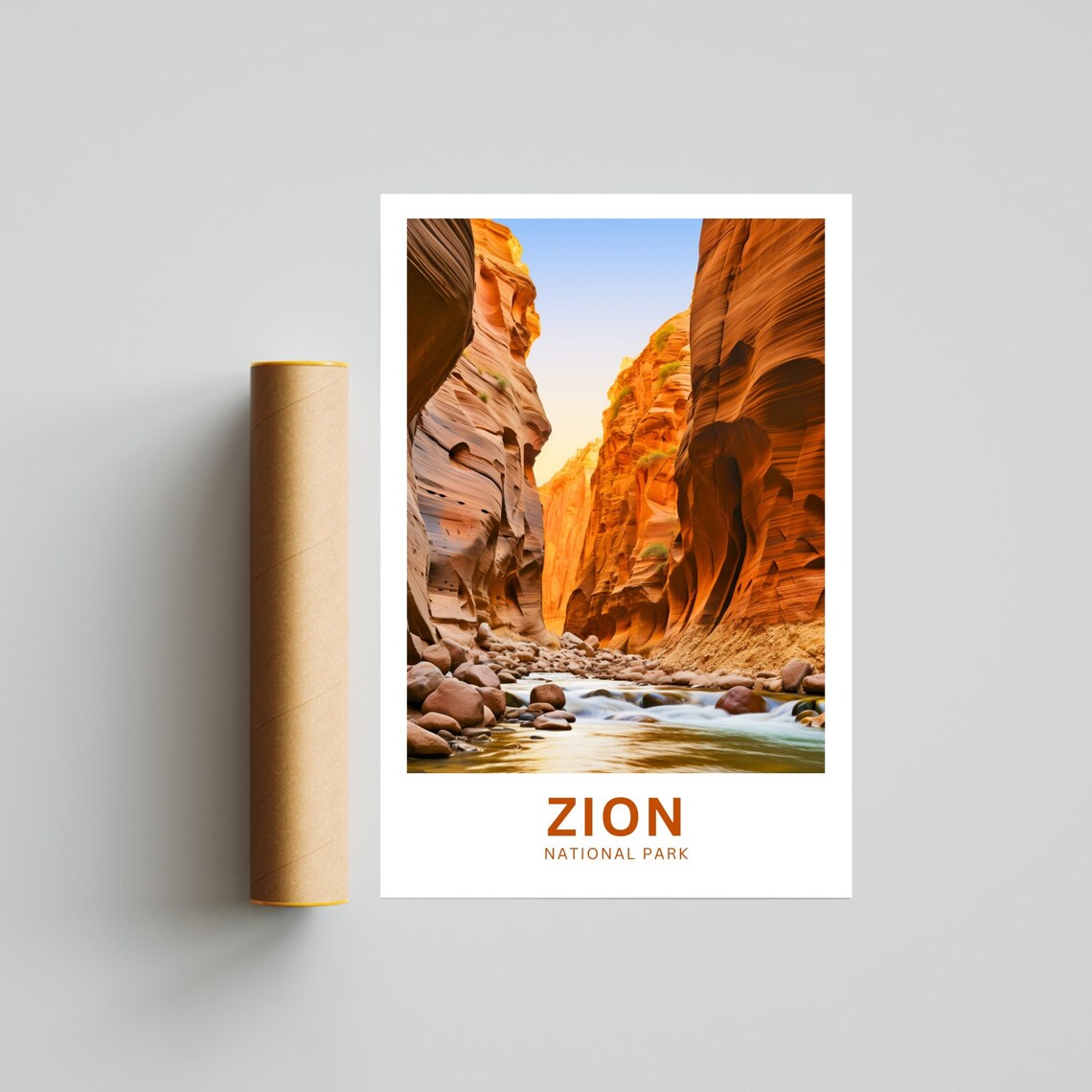 Zion Travel Poster, Utah National Park Wall Art - Image 4