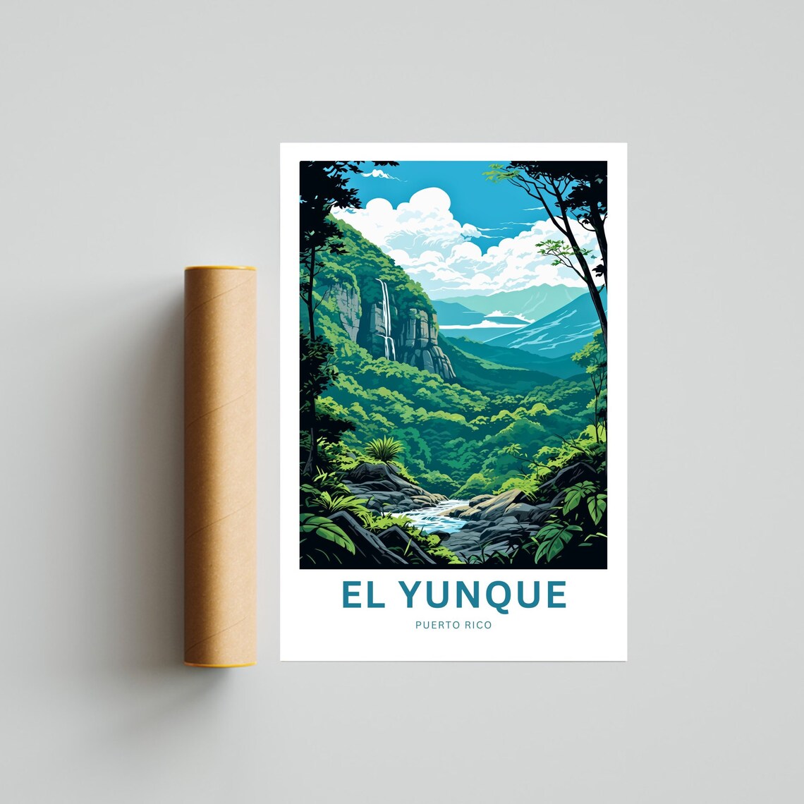 El Yunque Travel Poster, Puerto Rico Wall Art - Image 4
