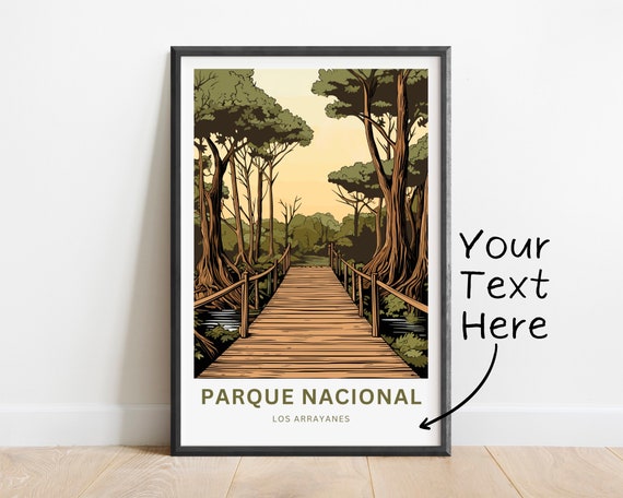 Personalized Parque Nacional Travel Print Parque Nacional Los Arrayanes Poster Argentina Wall Art Framed Present Gift Argentina Present