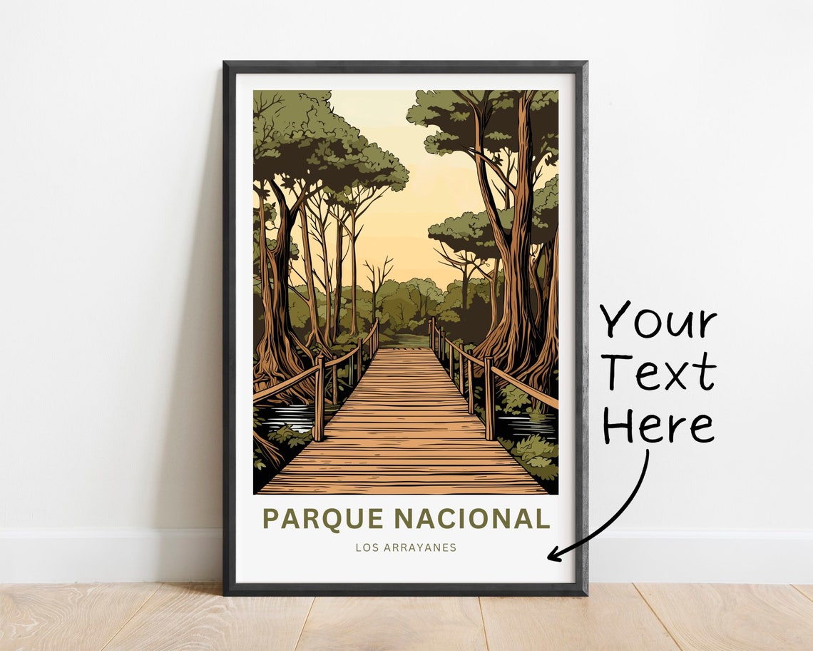 Personalized Parque Nacional Travel Print Parque Nacional Los Arrayanes Poster Argentina Wall Art Framed Present Gift Argentina Present