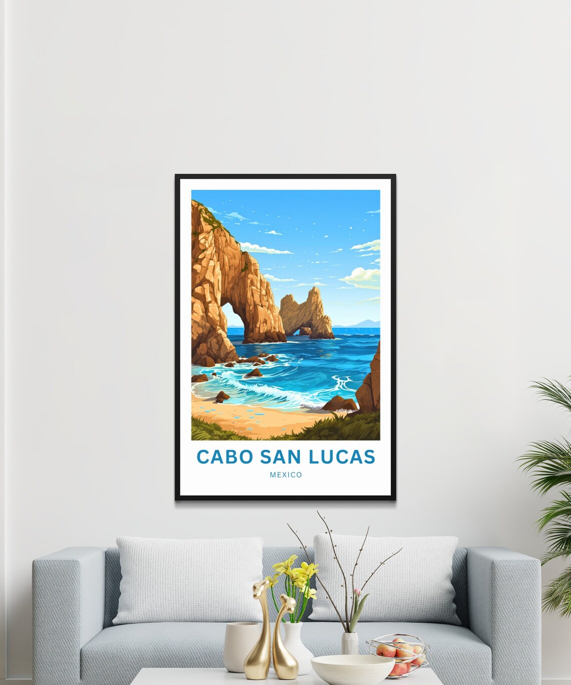 Cabo San Lucas Mexico El Arco Rock Arch Beach Vintage Travel Poster - Image 4