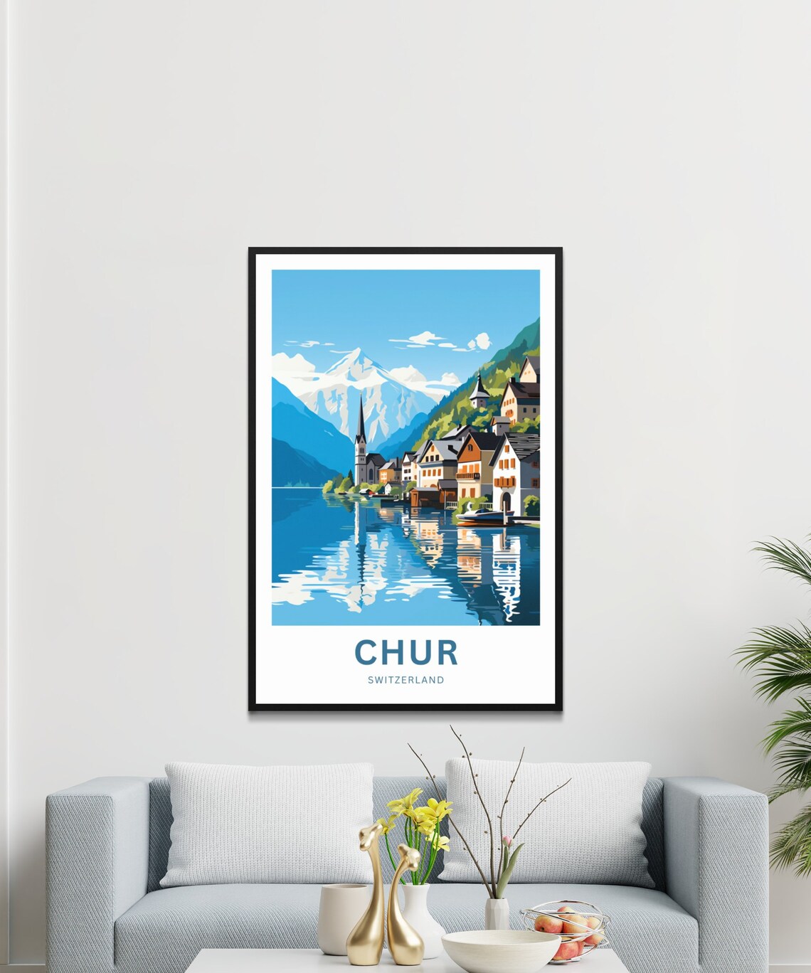 Personalized Chur Travel Poster, Switzerland Travel - Image 3