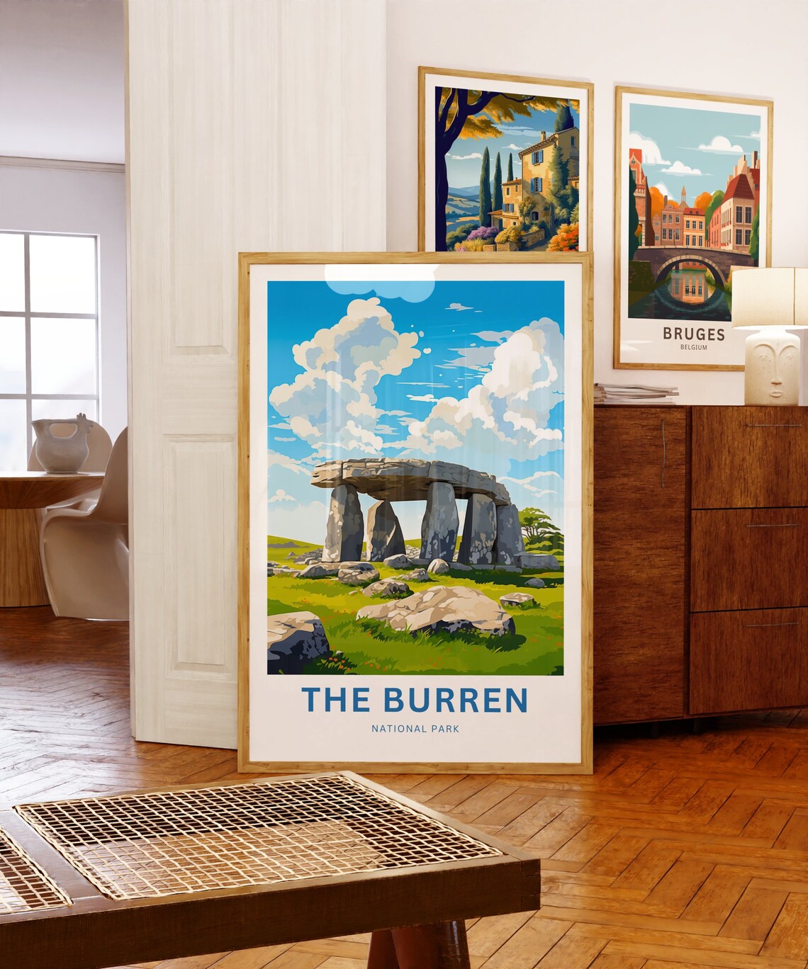 The Burren National Park Ireland Poulnabrone Dolmen Stone Travel Poster - Image 5