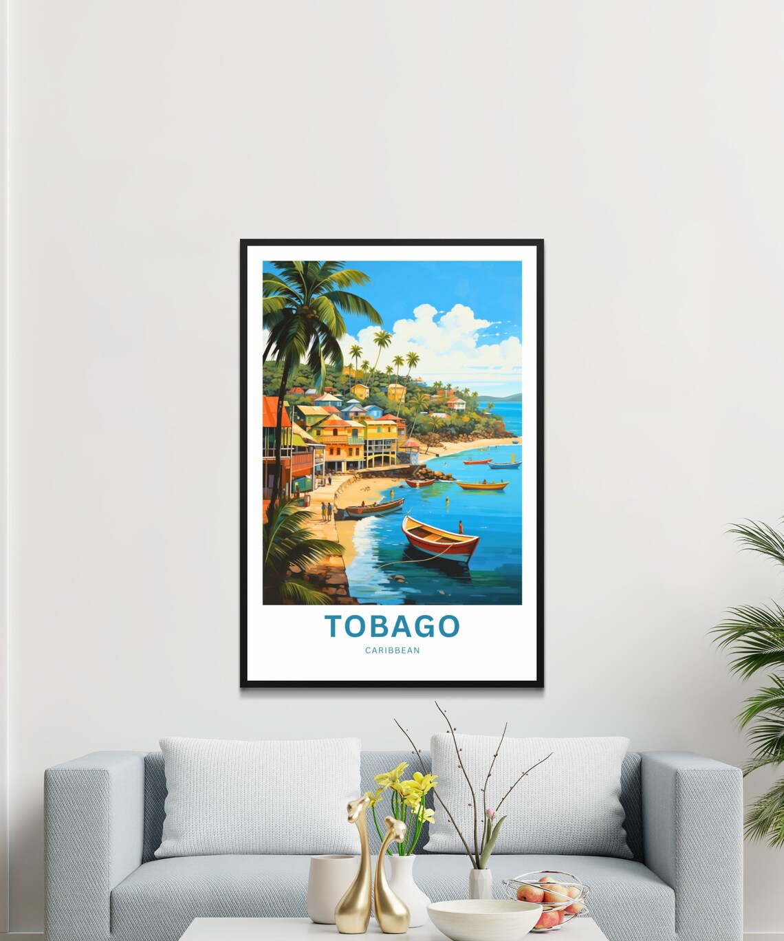 Tobago Travel Poster, Caribbean Wall Art - Image 3