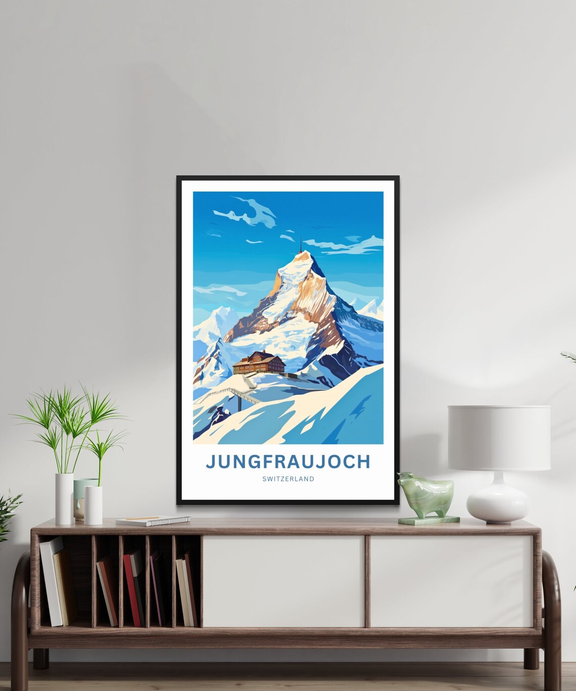 Jungfraujoch Travel Poster, Europe Wall Art - Image 3