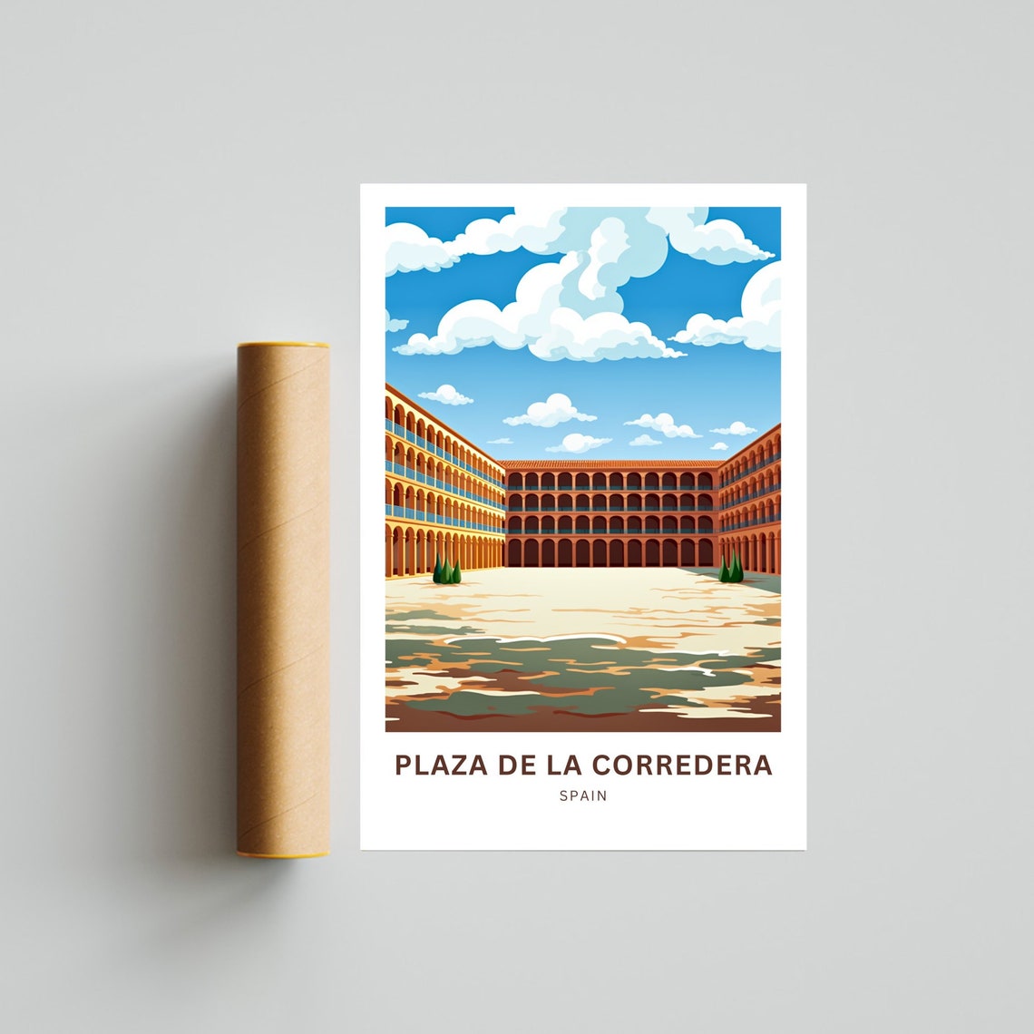 Plaza de la Corredera Cordoba Spain Arcaded Square Travel Poster - Image 4