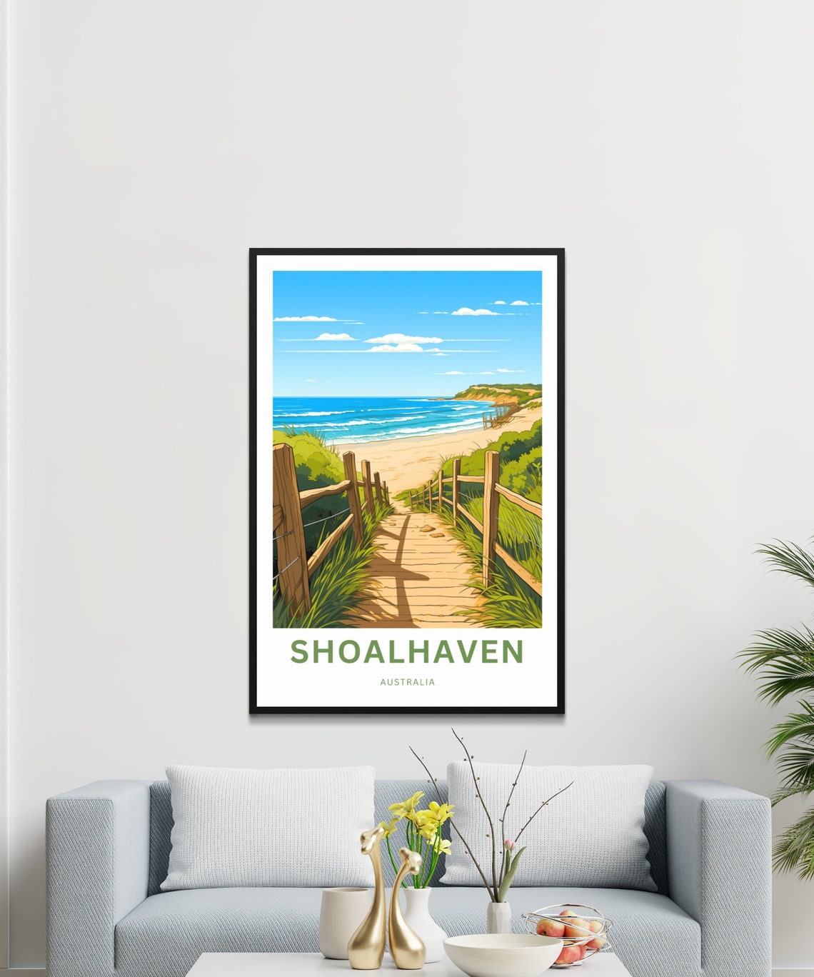 Shoalhaven Australia Boardwalk Over the Dunes to the Beach Poster - Image 3