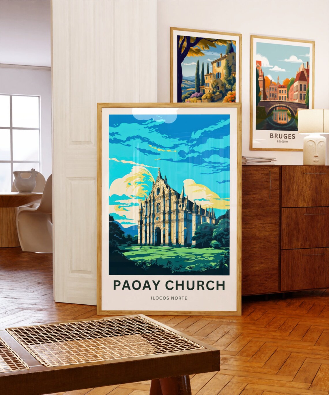 Paoay Church Ilocos Norte Personalized Heritage Travel Poster - Image 5