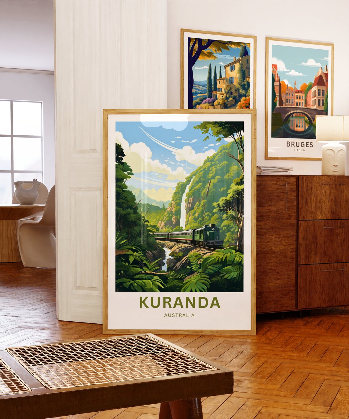 Kuranda Australia Scenic Railway Waterfall Vintage Travel Poster Gift - Image 5