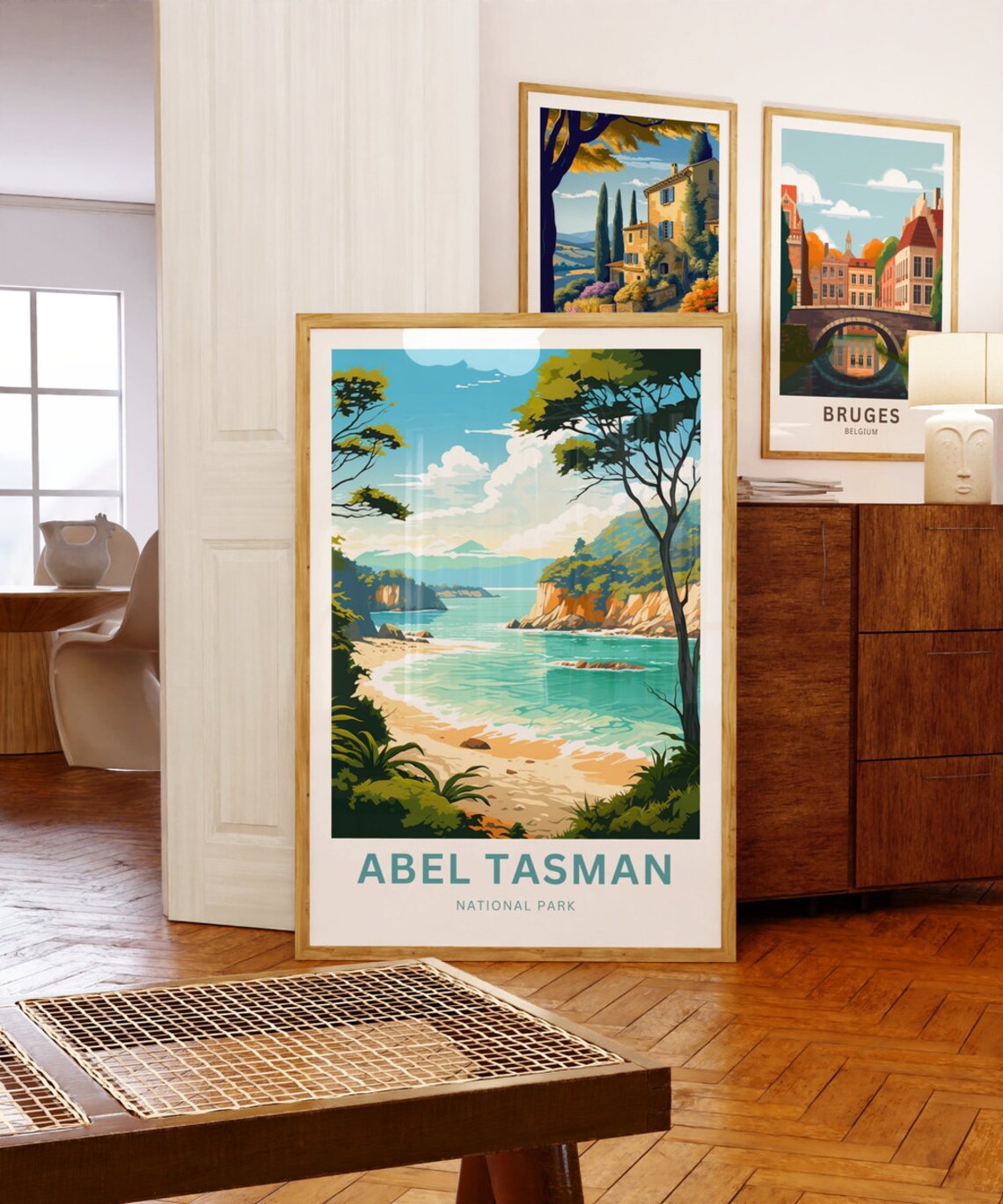 Abel Tasman National Park Golden Bay Cliffs Custom Travel Poster - Image 5