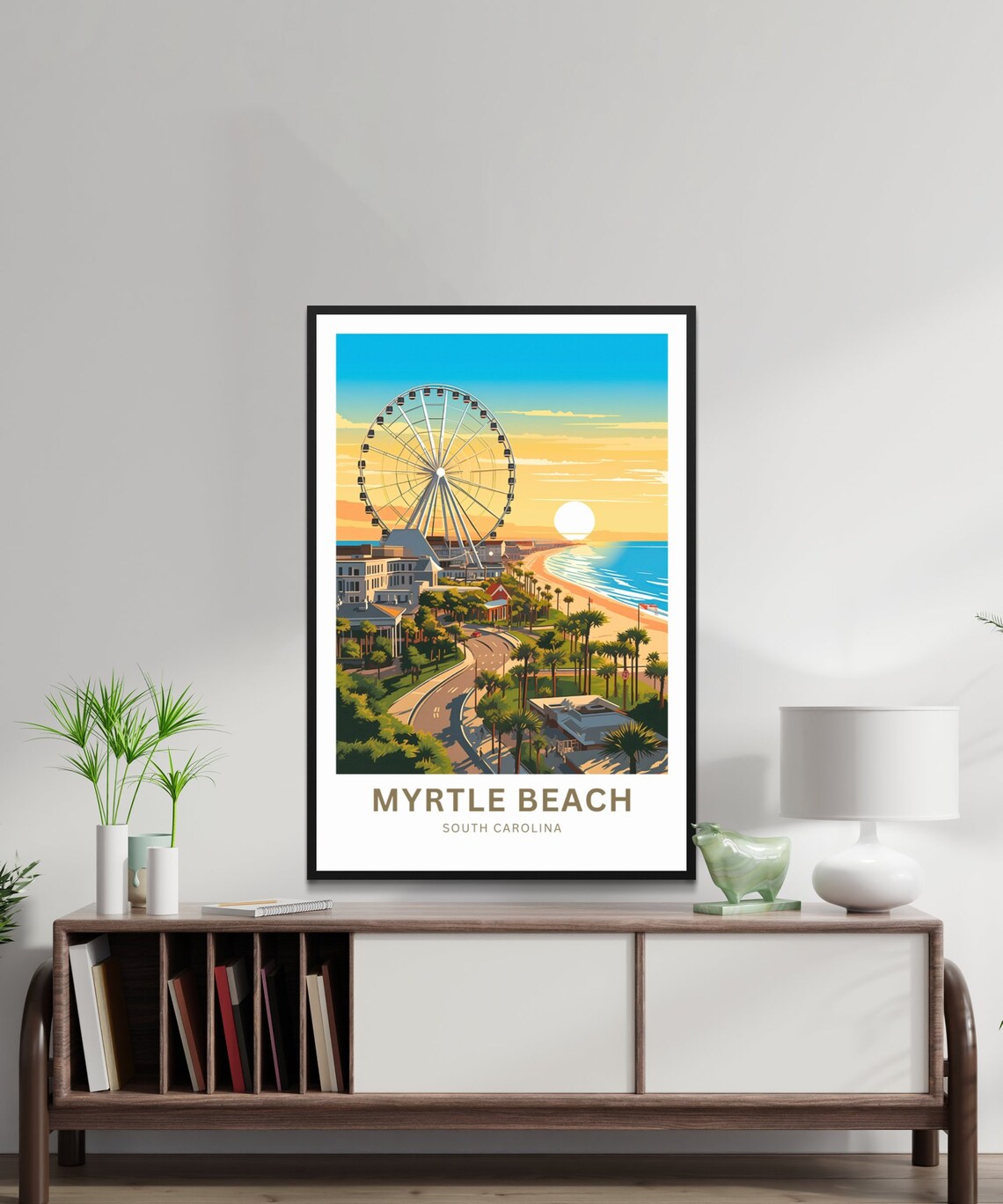 Myrtle Beach Travel Print South Carolina Wall Art - Image 2
