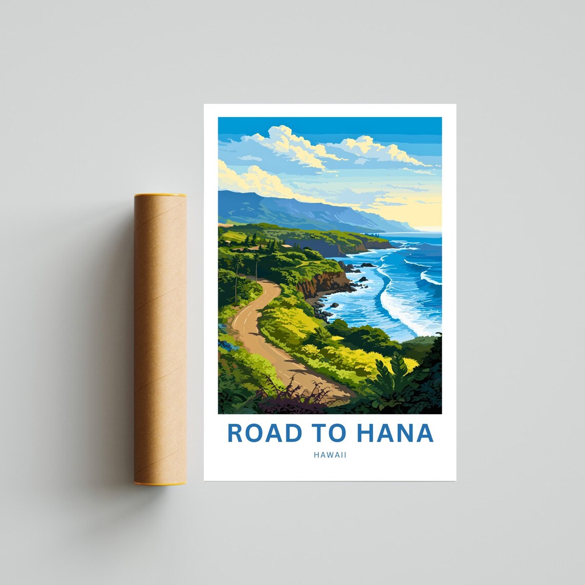 Personalized Road To Hana Travel Poster, Maui Hawaii - Image 4