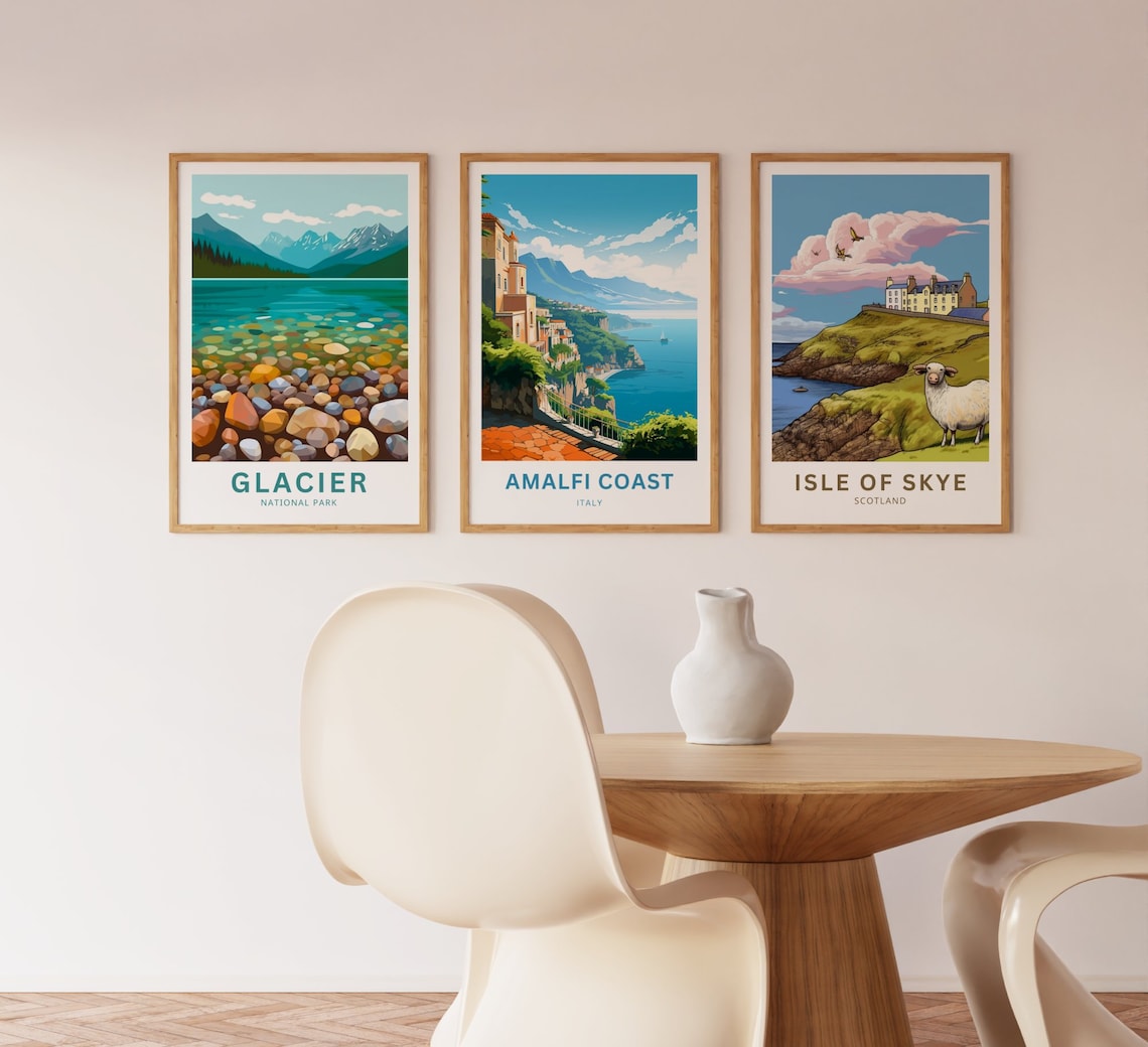 Amalfi Coast Italy Scenic Terrace View Of The Mediterranean Sea Poster - Image 3