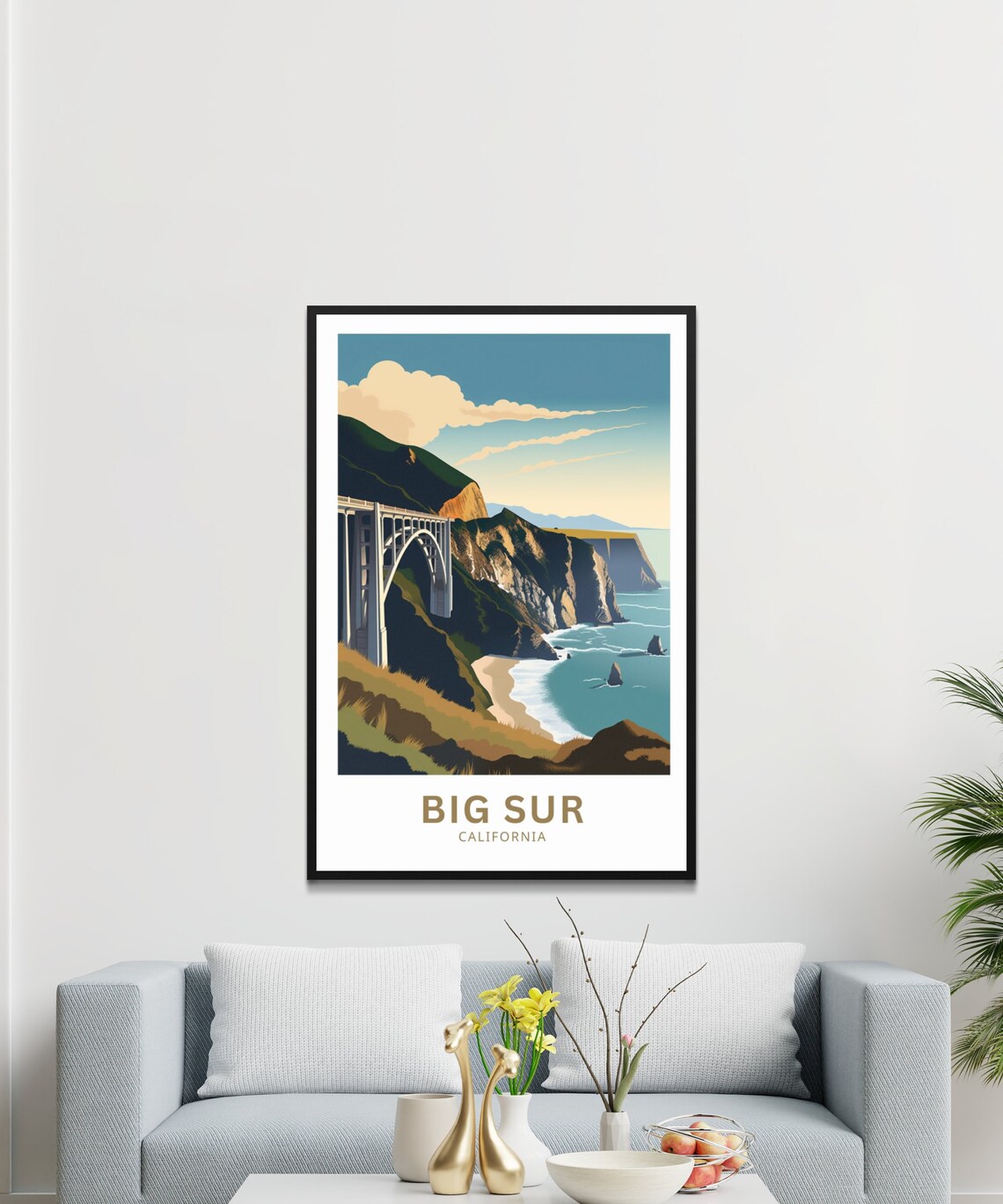 Big Sur Travel Poster, California Landscape Art - Image 4