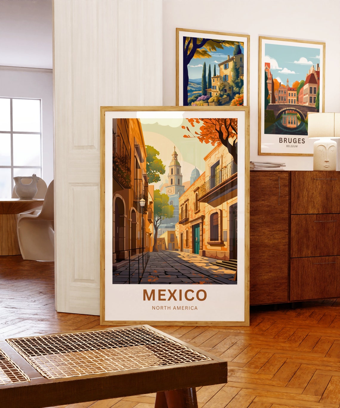 Mexico Travel Print Mexico Poster North America Wall Art Framed Present Gift North America Present - Image 5