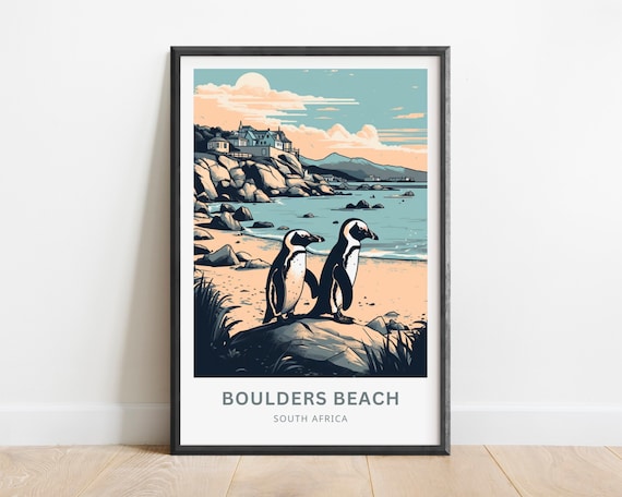 Boulders Beach Cape Town Penguins Art Print
