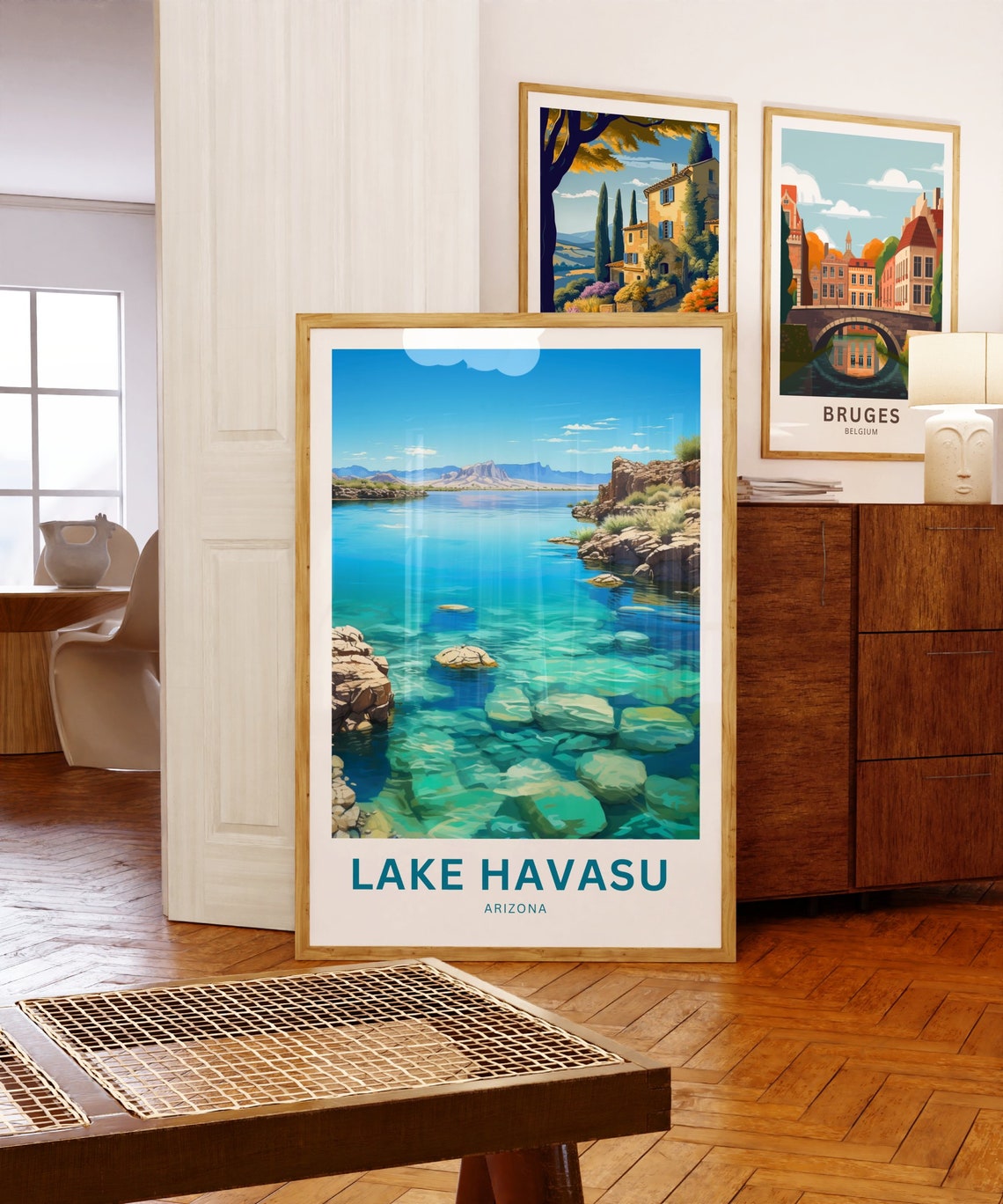 Lake Havasu Arizona Personalized Travel Poster with Custom Text - Image 5
