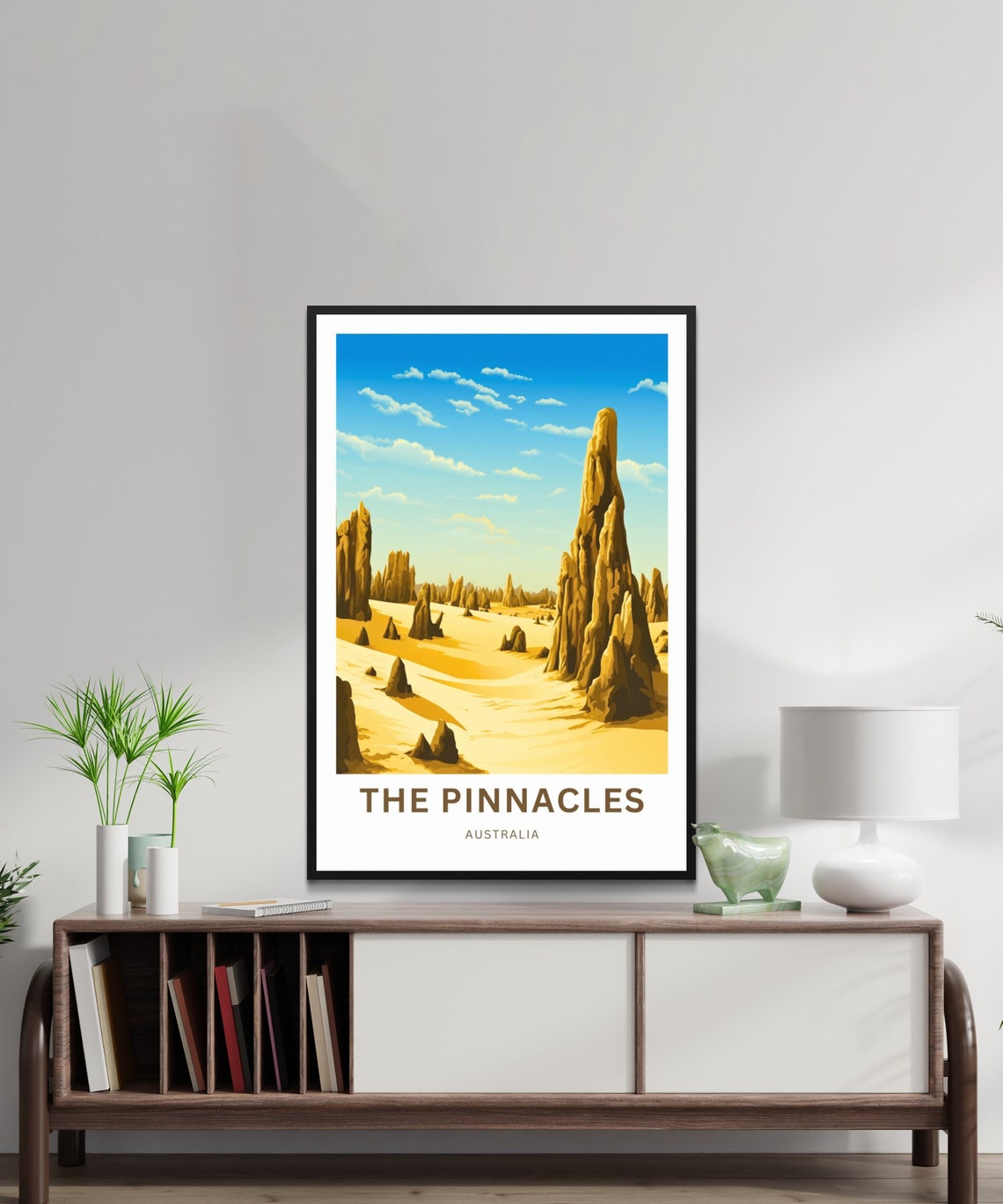 The Pinnacles Australia Desert Limestone Spires Travel Poster - Image 2