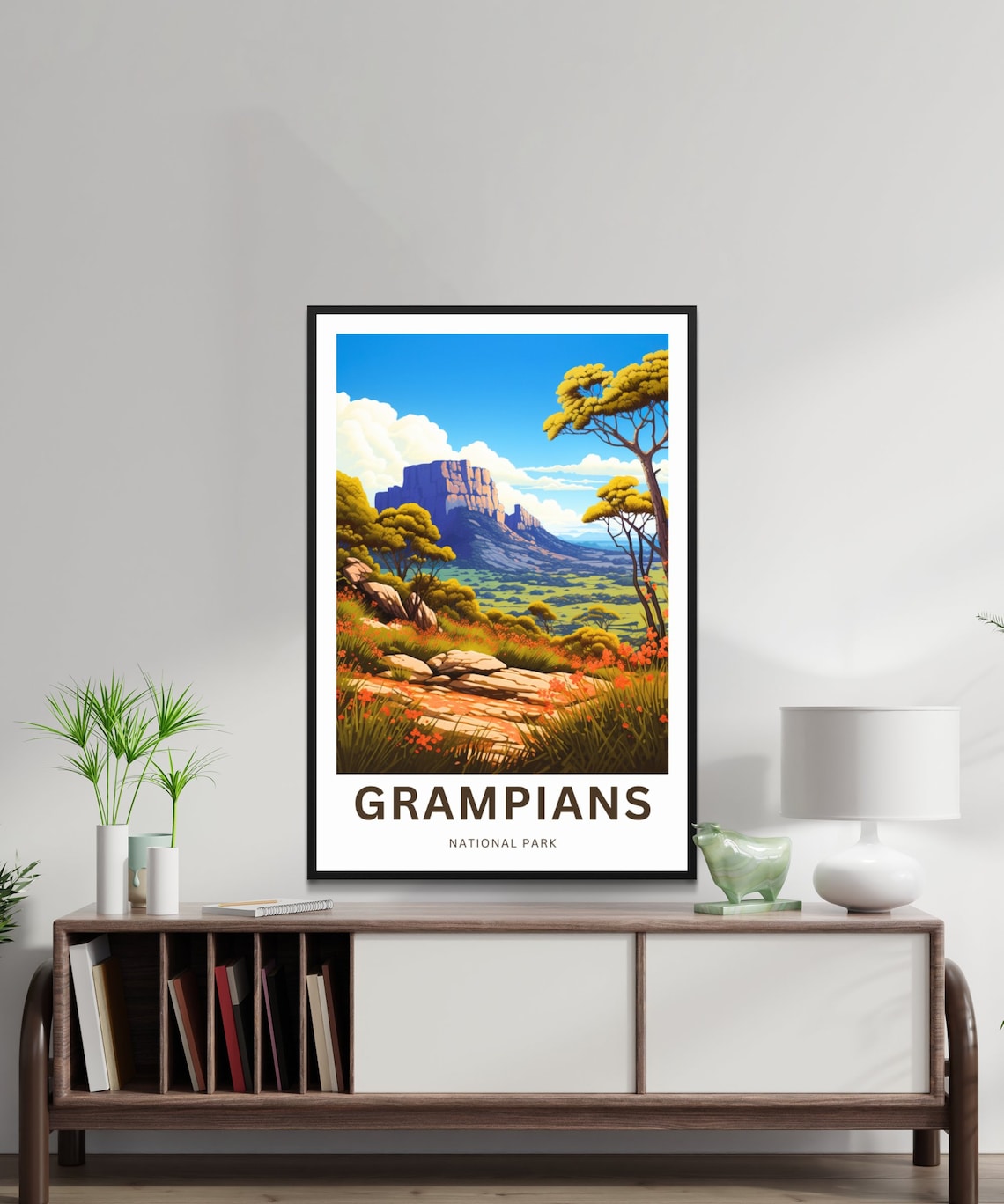 Grampians National Park Mesa Wildflowers Eucalyptus Travel Poster - Image 2