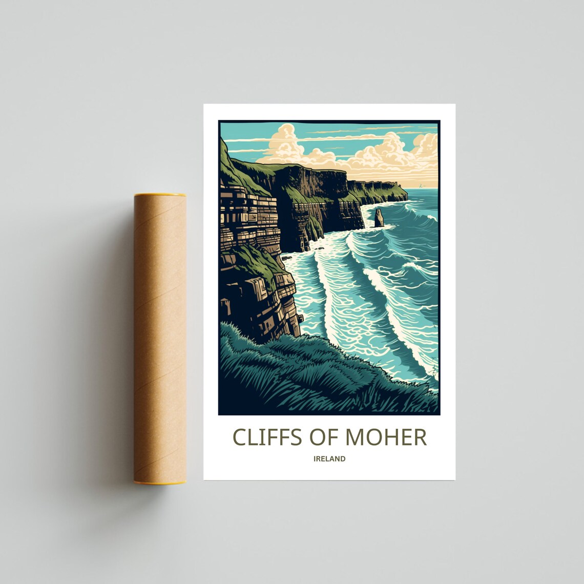 Cliffs Of Moher Wild Atlantic Travel Poster - Image 2