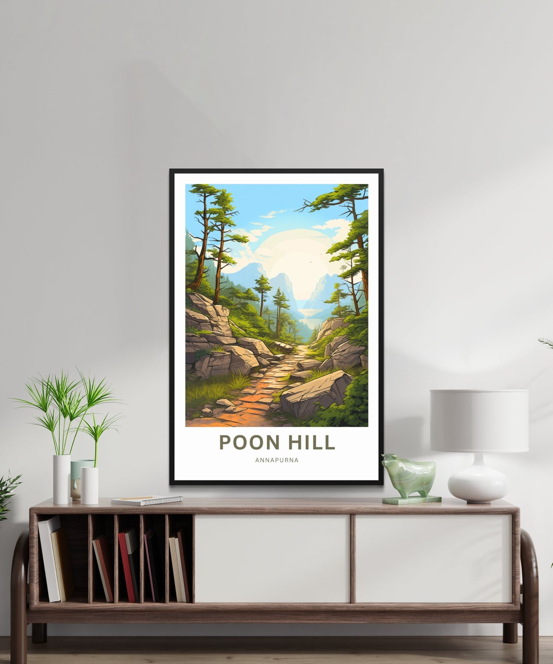 Personalized Poon Hill Annapurna Forest Trail Sunrise Trek Poster - Image 2