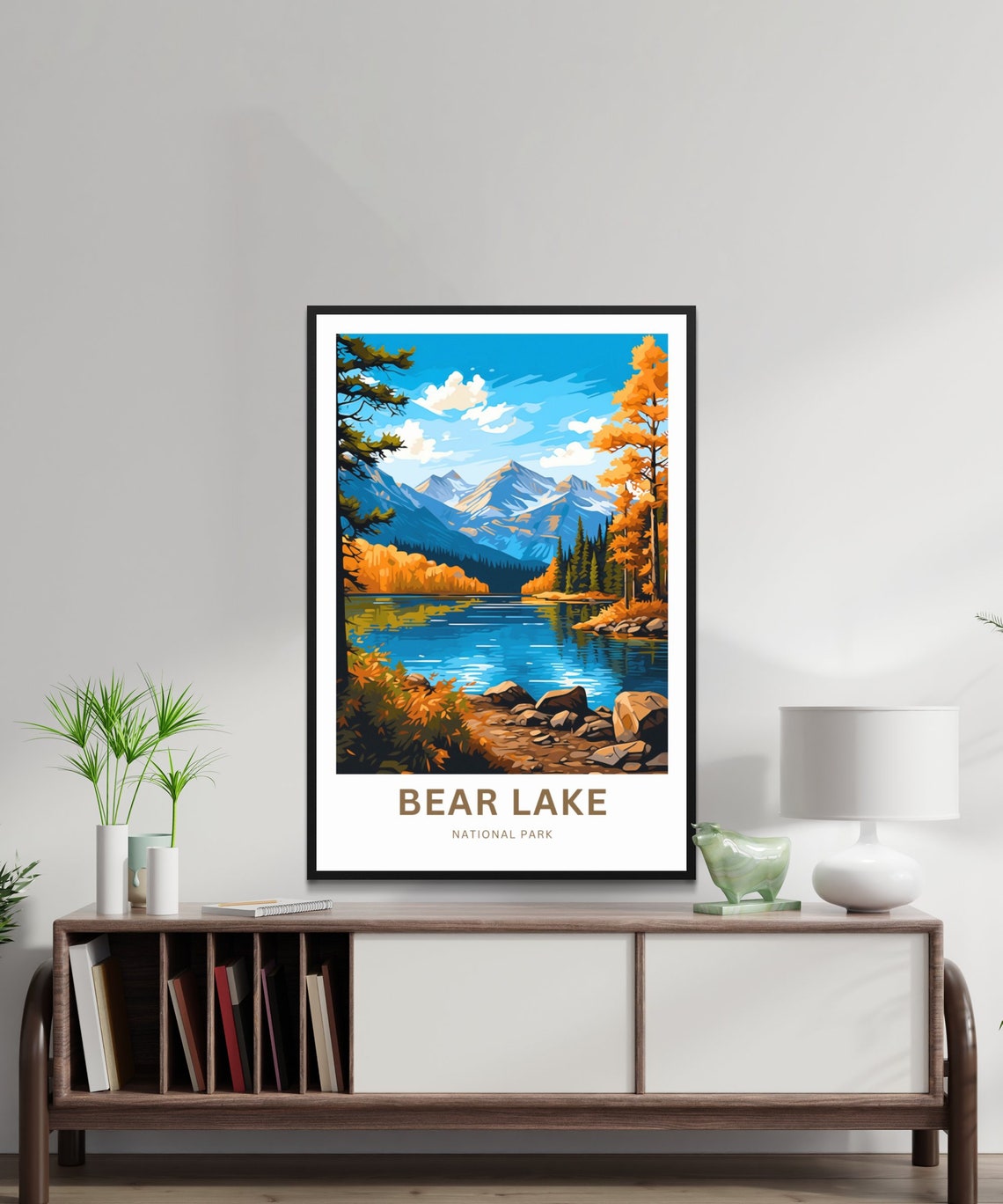 Bear Lake National Park Alpine Lake Autumn Peak Travel Poster - Image 2