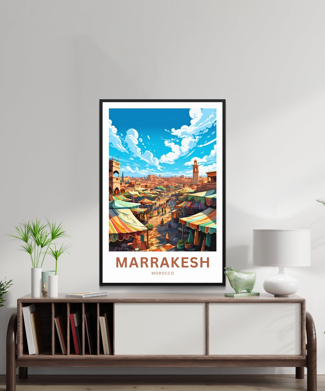 Personalized Marrakesh Travel Poster, Morocco - Image 2