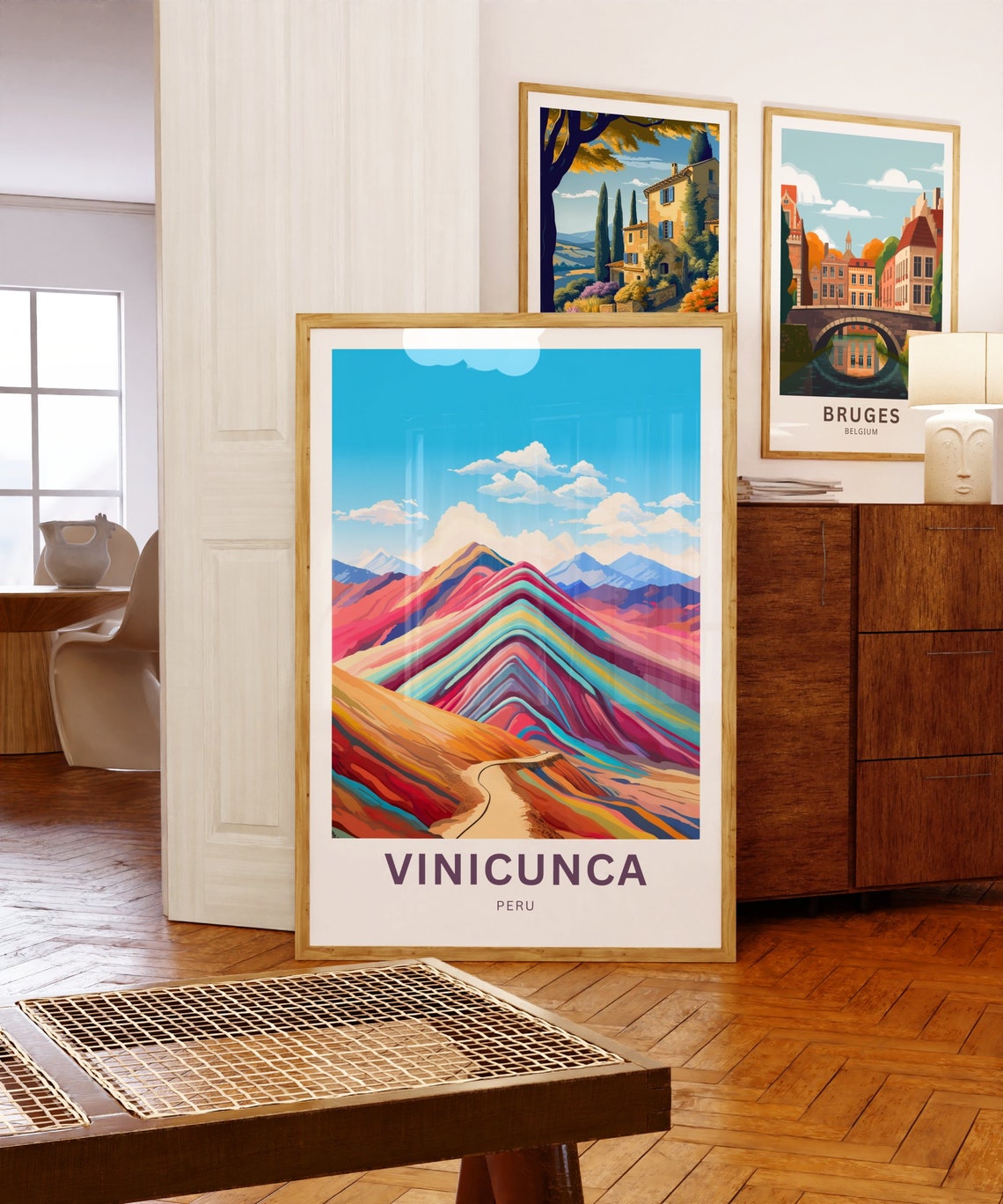 Vinicunca Travel Print Vinicunca Poster Peru Wall Art Framed Present Gift Peru Present - Image 5