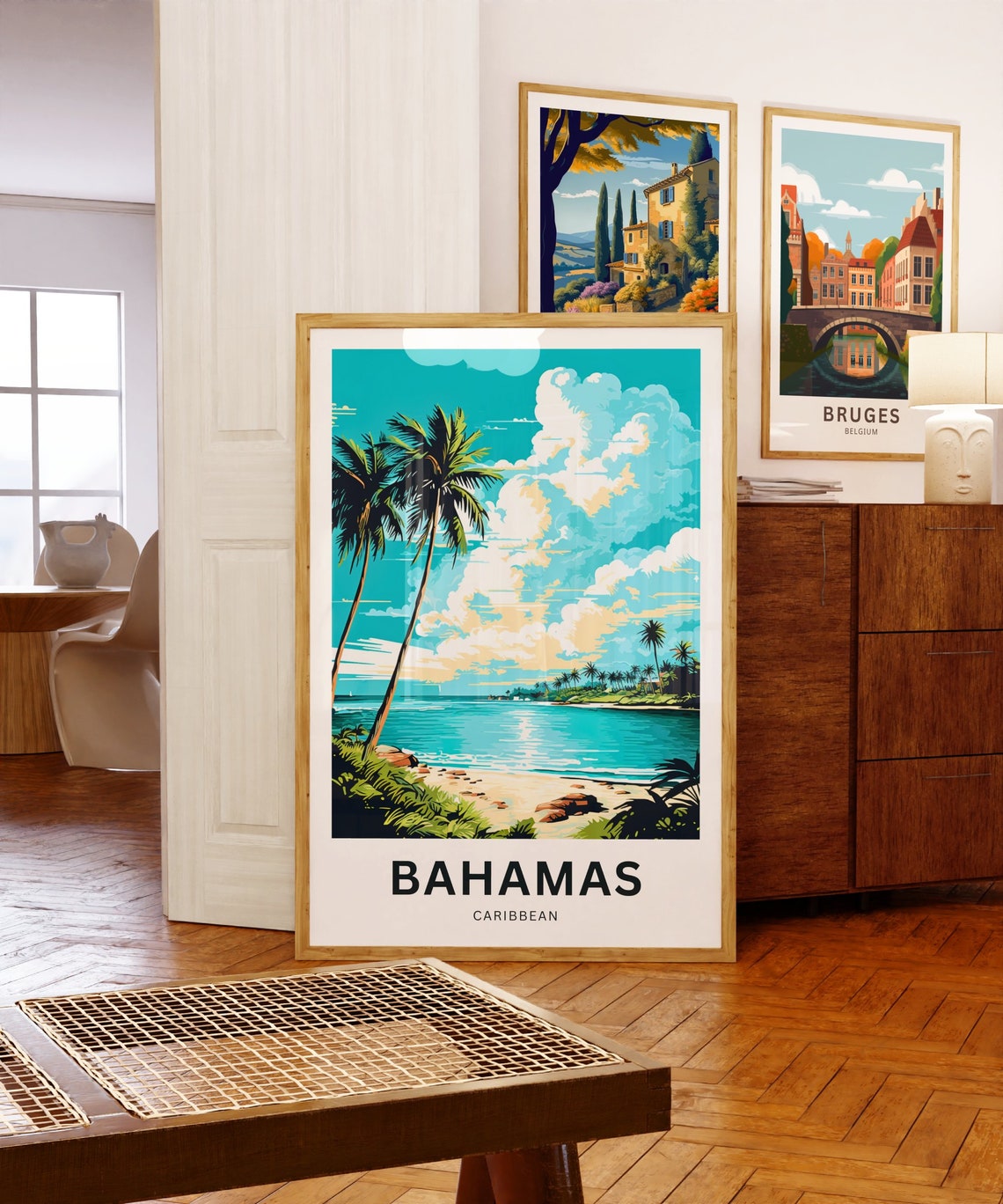 Bahamas Travel Print Bahamas Poster Caribbean Wall Art Framed Present Gift Caribbean Present - Image 5