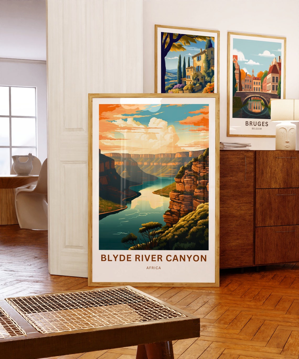 Blyde River Canyon Africa Turquoise River Valley Travel Poster - Image 3