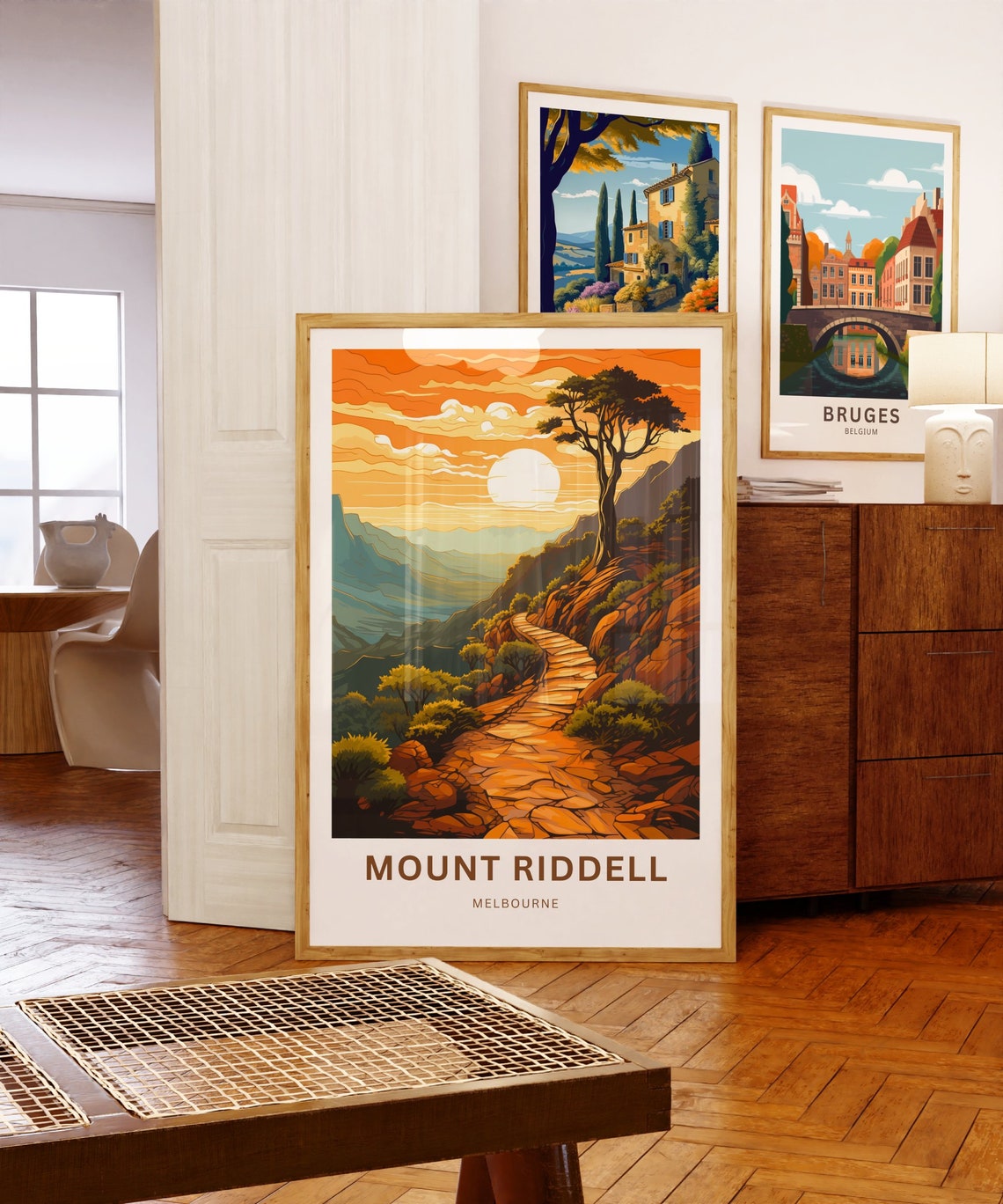 Mount Riddell Melbourne Sunset Mountain Trail Landscape Poster - Image 5