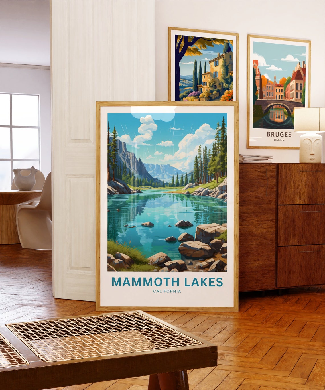 Mammoth Lakes California Personalized Valley Lake Travel Poster - Image 5
